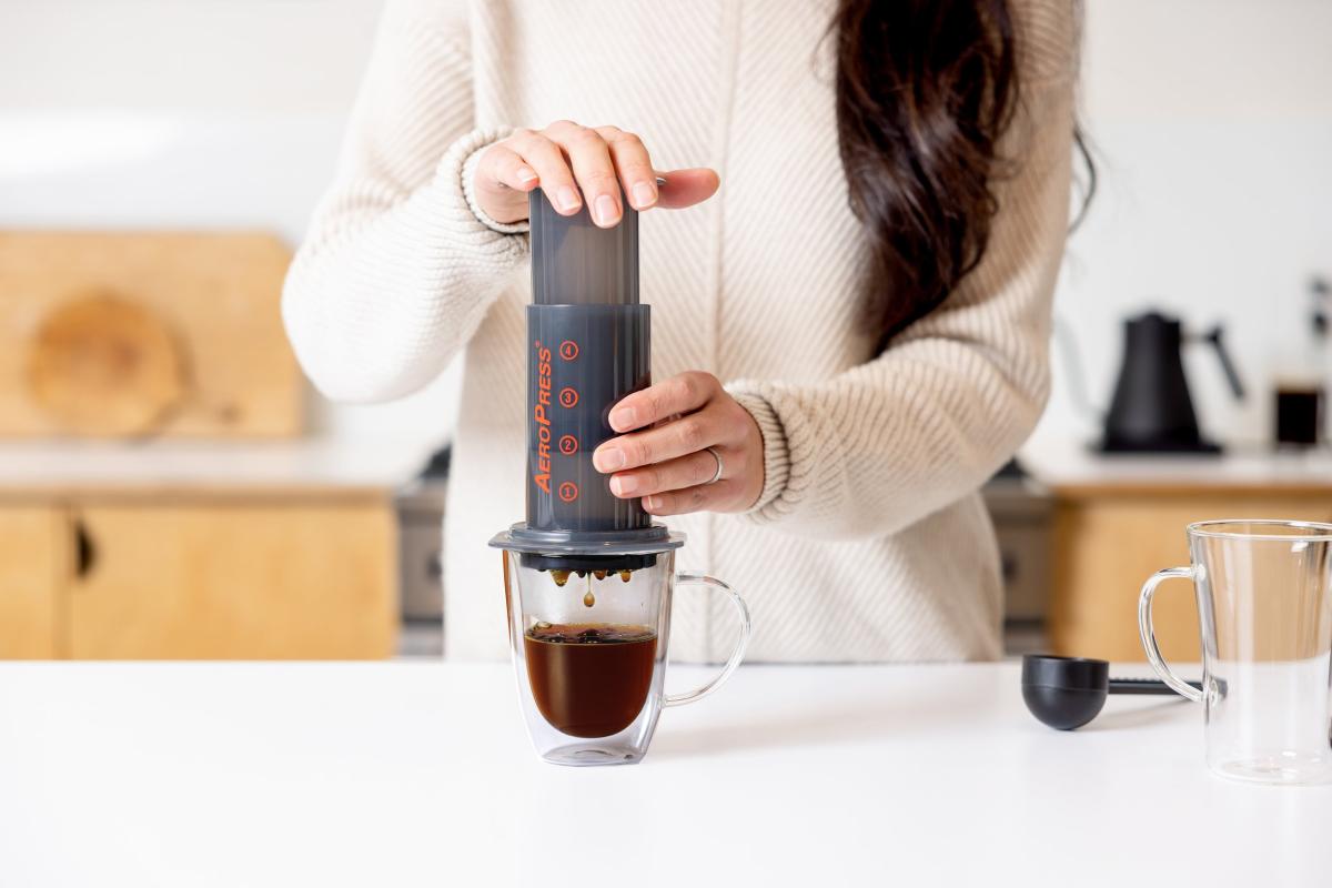 Aeropress brewing method (Source: Internet)