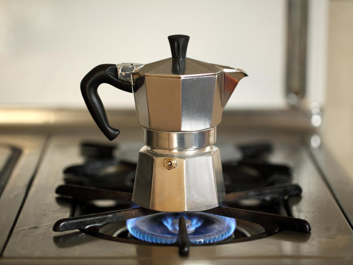 Heat Moka Pot on stove