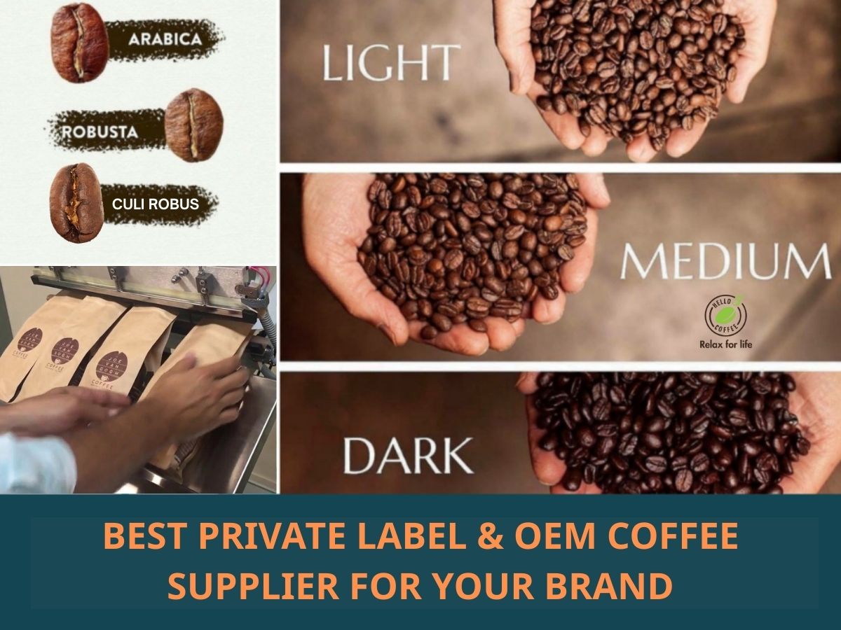 Hello 5 Coffee is one of the largest Private label & OEM coffee suppliers in Vietnam.