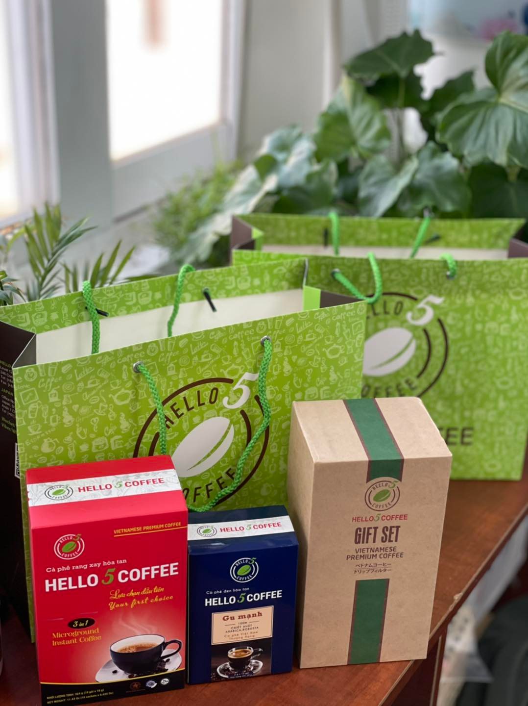 gift set hello 5 coffee