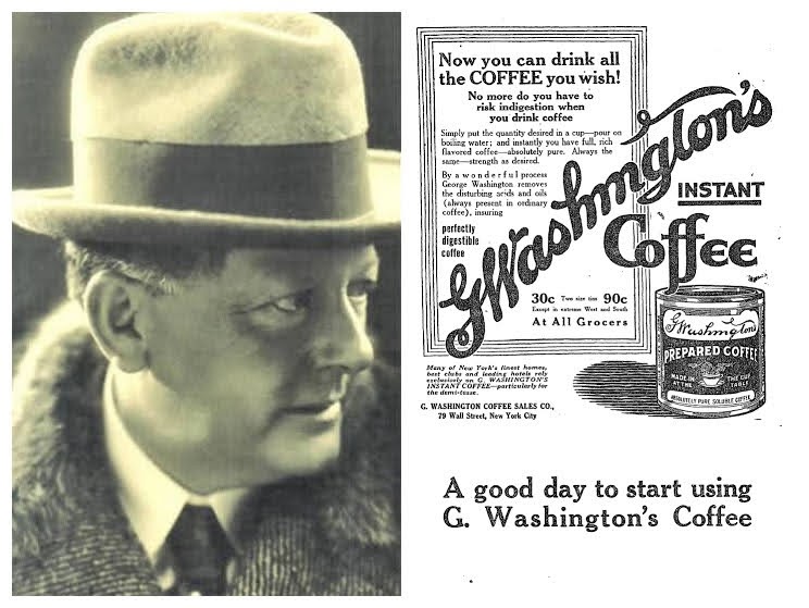 George Constant Louis Washington's then-current Red E Coffee ad