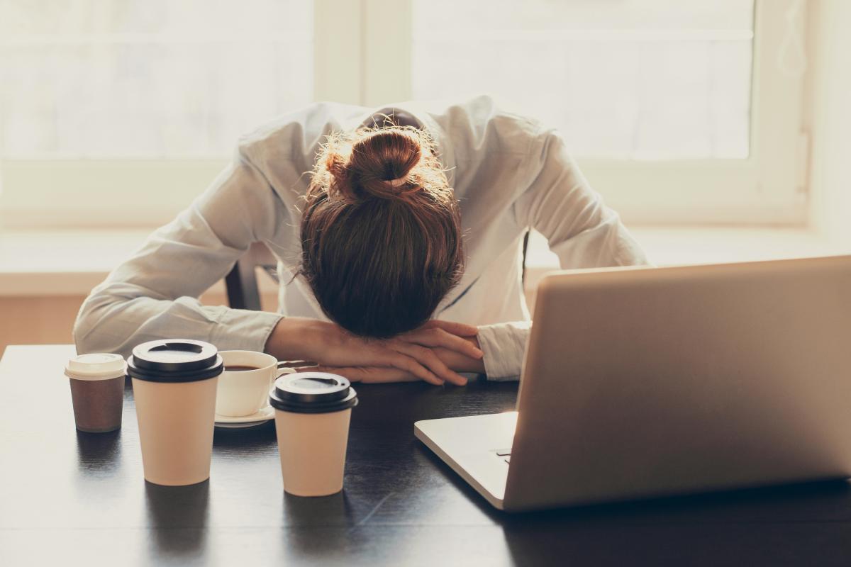 Too much caffeine makes the body feel tired and uncomfortable.