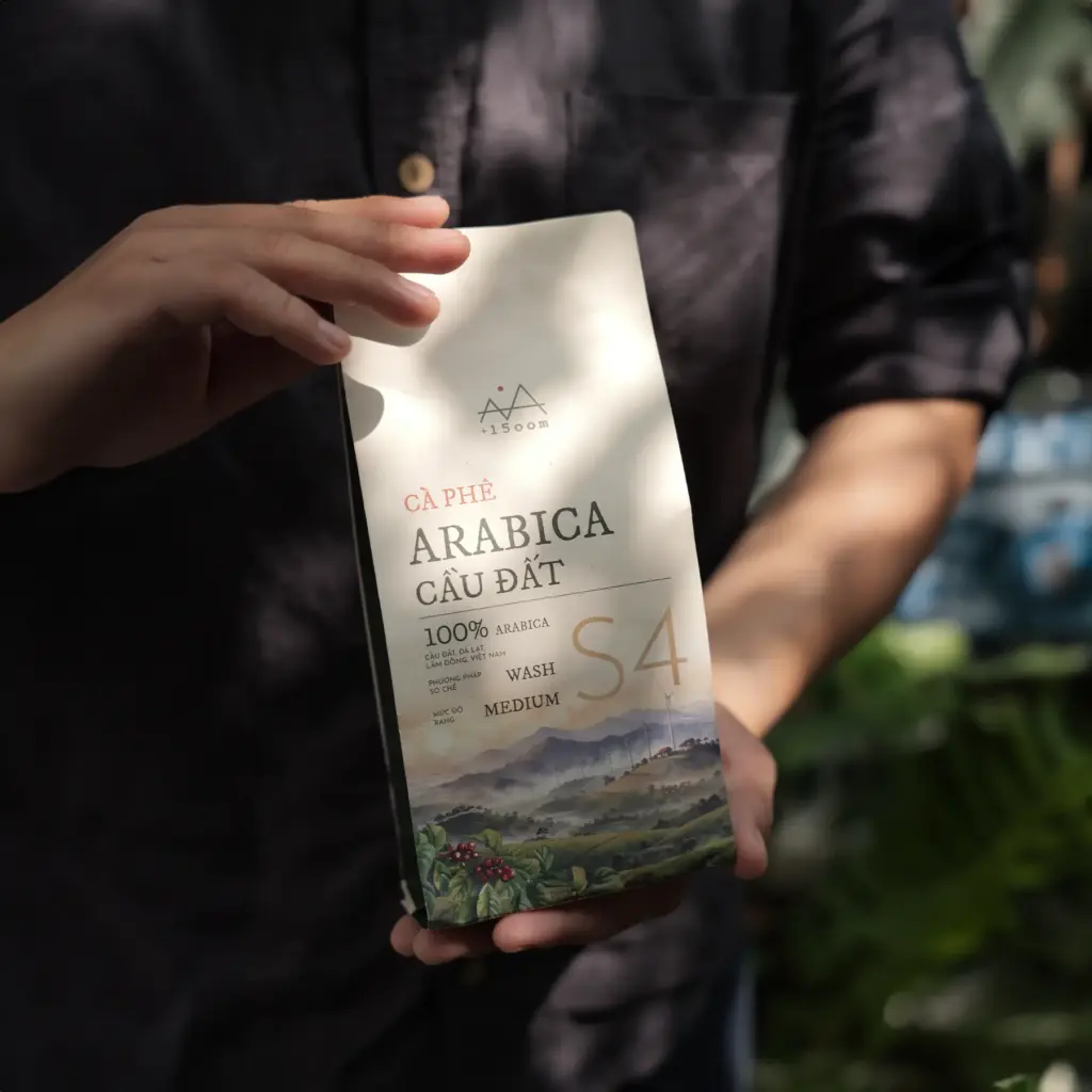 A Cau Dat Arabica coffee brand in Vietnam