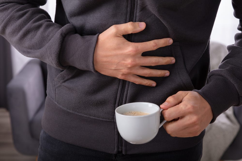 Many people experience stomach upset after drinking coffee.